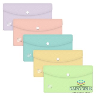 Oxford Teczka plastikowa na zatrzask Urban kopertowa pastel DL mix 300 mic. Oxford (400187617)