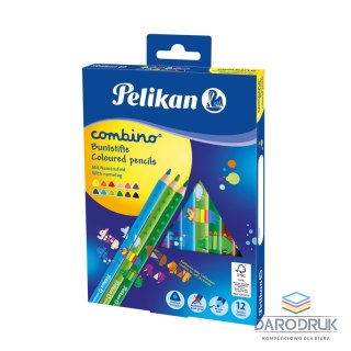 Pelikan Kredki ołówkowe Combino 811194 12 kol. Pelikan (100401660)