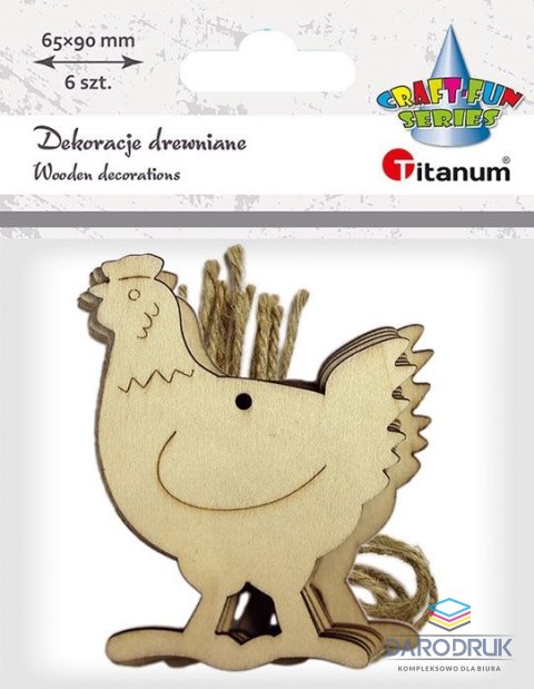 Titanum Ozdoba drewniana Craft-Fun Series kury Titanum (22MTL1007)
