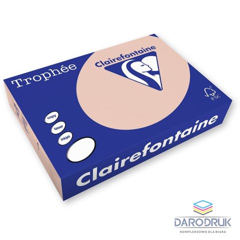 Trophee Papier kolorowy A4 kolorowy łososiowy 160g Trophee (xca41104)