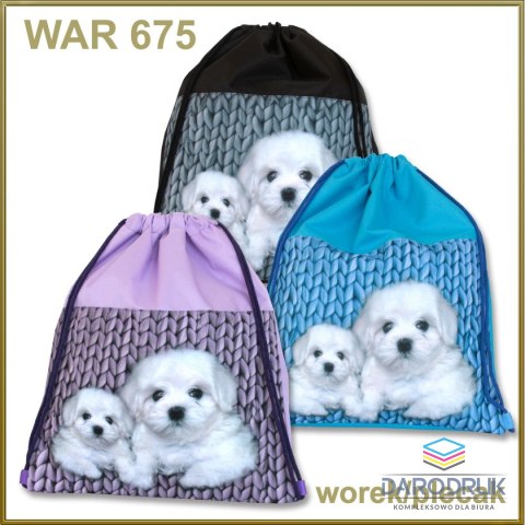 Warta Plecak (worek) na sznurkach Wełna Warta (WAR-675)