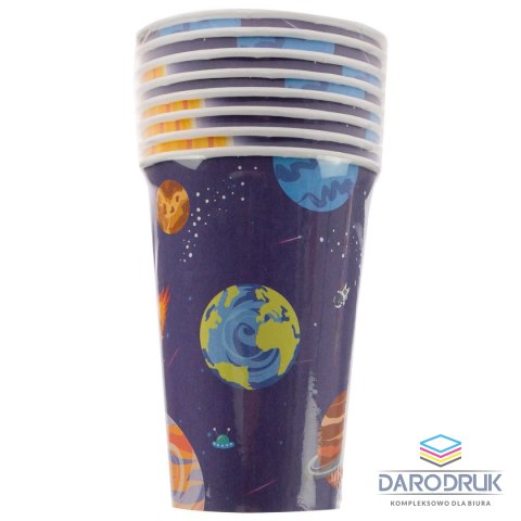 Arpex Kubek jednorazowy galaxy 8 szt. papier 200ml Arpex (DC2793F)