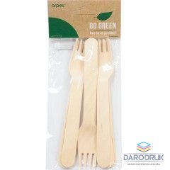 Arpex Widelec wielokrotnego użytku drewniany 8 szt Arpex (KG7898F)