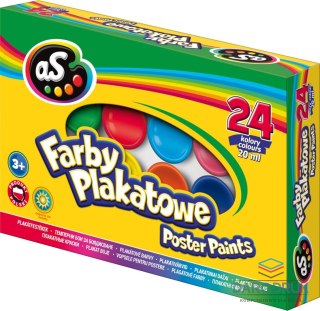 As Farby plakatowe kolor: mix 20ml 24 kolor. As (301219005)