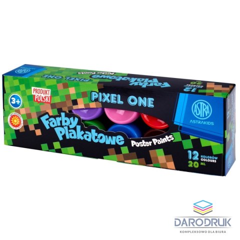 Astra Farby plakatowe Oixel One kolor: mix 20ml 12 kolor. Astra (301221006)