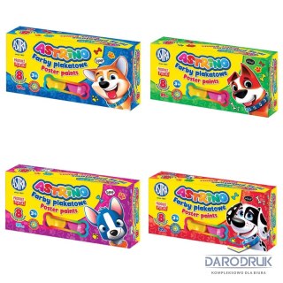 Astra Farby plakatowe kolor: mix 20ml 8 kolor. Astra (301221002)