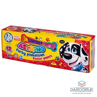 Astrino Farby plakatowe kolor: mix 20ml 12 kolor. Astrino (301221004)
