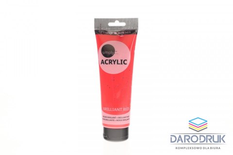 Daler Rowney Farba akrylowa Simply kolor: czerwony 250ml Daler Rowney (126250547)