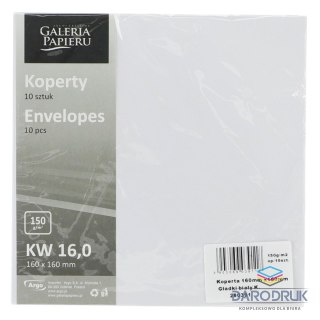 Galeria Papieru Koperta gładki biała [mm:] 160x160 Galeria Papieru (280391) 10 sztuk