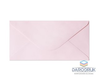 Galeria Papieru Koperta DL gładki różowy satynowany k 130 różowa Galeria Papieru (280126) 10 sztuk