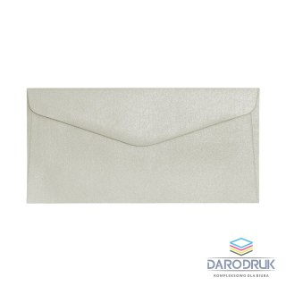 Galeria Papieru Koperta DL pearl jasnosrebrny srebrna Galeria Papieru (280140) 10 sztuk
