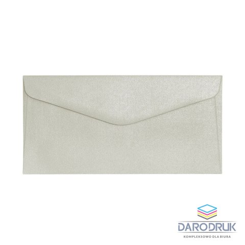 Galeria Papieru Koperta DL pearl jasnosrebrny srebrna Galeria Papieru (280140) 10 sztuk