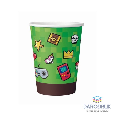 Godan Kubek jednorazowy Game On 6 szt. papier 266ml Godan (PF-KPGO)