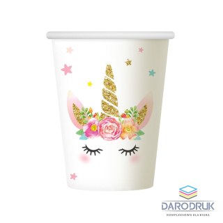 Godan Kubek jednorazowy Jednorożec 266ml/6 szt. papier 266ml Godan (PF-KPJE)