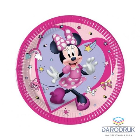 Godan Talerz jednorazowy Minnie papier śr. 200mm 8 szt Godan (94051)
