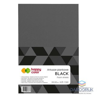 Happy Color Arkusz piankowy kolor: CZARNY 5 ark. [mm:] 210x297 Happy Color (HA 7130 2030-09)