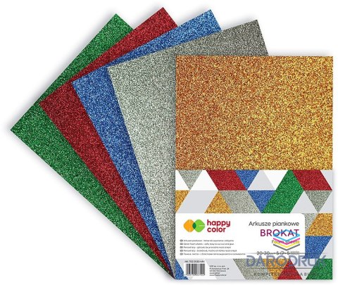 Happy Color Arkusz piankowy kolor: mix 5 ark. Happy Color (HA 7132 2030-MIX)