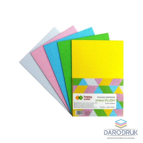 Happy Color Arkusz piankowy kolor: mix 5 ark. [mm:] 210x297 Happy Color (HA 7135 2030-SPRING)