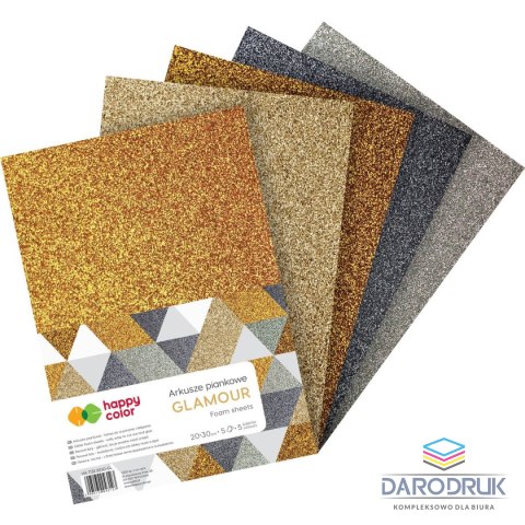 Happy Color Arkusz piankowy kolor: mix zielony 5 ark. [mm:] 210x297 Happy Color (HA 7132 2030-GL)