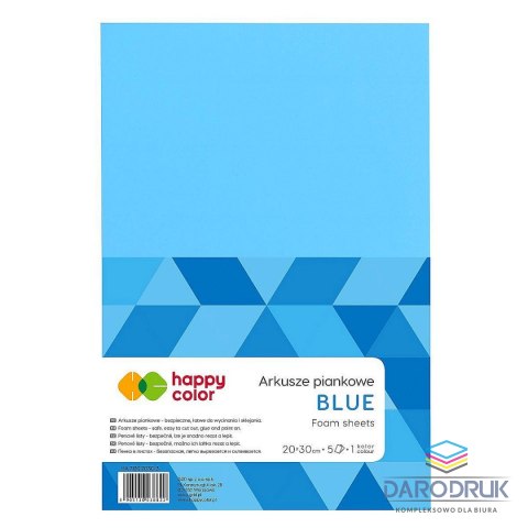 Happy Color Arkusz piankowy kolor: niebieski 5 ark. [mm:] 210x297 Happy Color (HA 7130 2030-3)