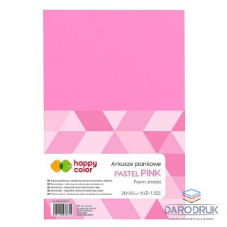 Happy Color Arkusz piankowy kolor: różowy 5 ark. [mm:] 210x297 Happy Color (HA 7130 2030-21)