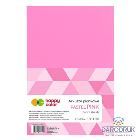 Happy Color Arkusz piankowy kolor: różowy 5 ark. [mm:] 210x297 Happy Color (HA 7130 2030-21)