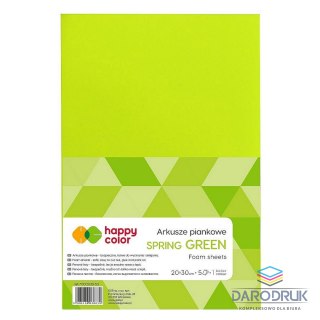 Happy Color Arkusz piankowy kolor: zielony 5 ark. [mm:] 210x297 Happy Color (HA 7130 2030-53)