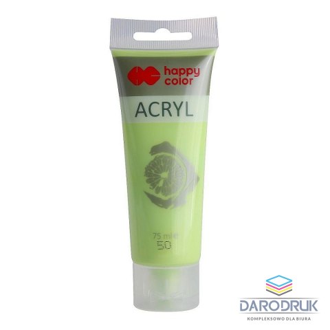 Happy Color Farba akrylowa Limonka kolor: limonka 75ml Happy Color (HA 7370 0075-50)