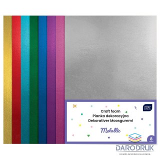 Interdruk Arkusz piankowy pianka dekoracyjna NC-012 kolor: mix 8 ark. Interdruk (IPIANC012)