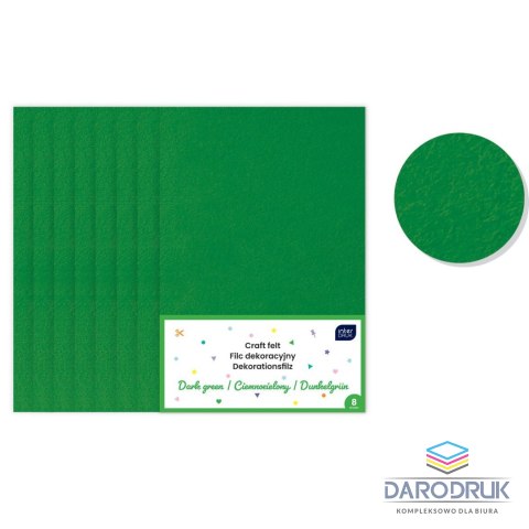 Interdruk Filc kolor: Zielony 8 ark. Interdruk (IFILCCZIE)