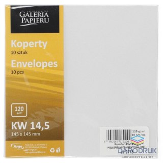 Koperta kw millenium diamentowa biel K biała diamentowa [mm:] 145x145 10 sztuk