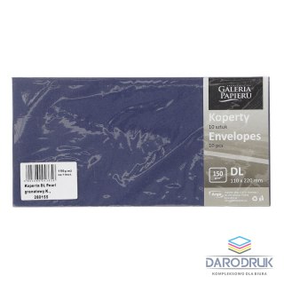Koperta DL pearl granat granatowa [mm:] 110x220 (280155) 10 sztuk