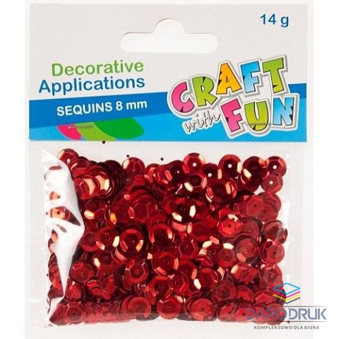 Mega Creative Cekiny cekiny metal 8mm guzik czerwone czerwone 14g Mega Creative (384020)