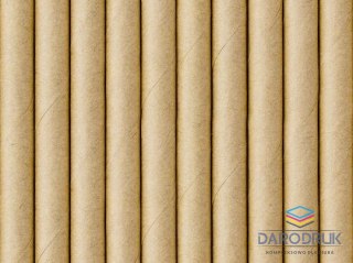 Partydeco Słomka papierowe, kraft, 19.5cm 10 szt Partydeco (SPP9-031)