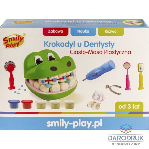 Smily Play Ciastolina 5 kol. Ciasto-masa krokodyl 250g Smily Play (SP83346)