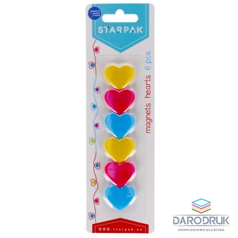 Starpak Magnes mix śr. 30mm Starpak (481540) 6 sztuk