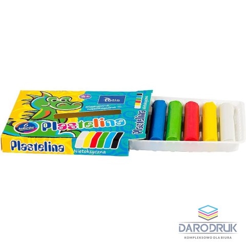 Tetis Plastelina 6 kol. mix 15g Tetis (KP001-A)
