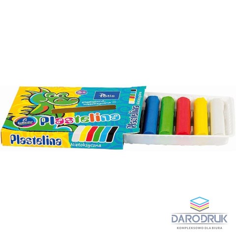 Tetis Plastelina 6 kol. mix 15g Tetis (KP001-A)