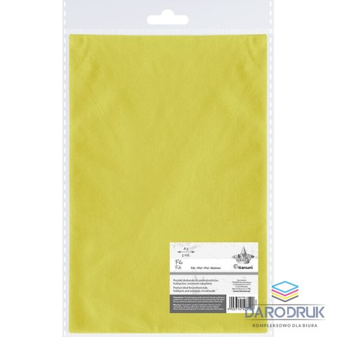 Titanum Filc Craft-Fun Series A3 kolor: cytrynowy 5 ark. Titanum (F-20603)