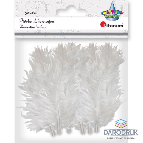 Titanum Piórka Craft-Fun Series białe 50 szt Titanum
