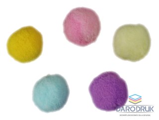 Titanum Pompony Craft-Fun Series Pastelowe poliestrowe mix 60 szt Titanum (20721-3)