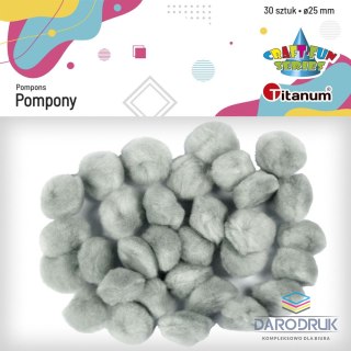 Titanum Pompony Craft-Fun Series szary 30 szt Titanum (21005)