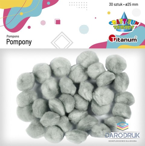 Titanum Pompony Craft-Fun Series szary 30 szt Titanum (21005)
