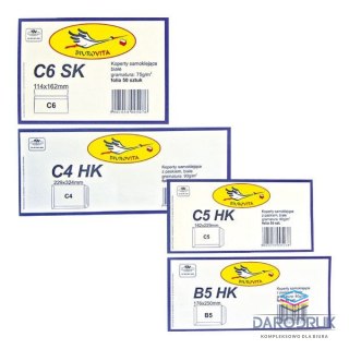 WZ Eurocopert Koperta B5 hk brązowa [mm:] 176x250 WZ Eurocopert 50 sztuk