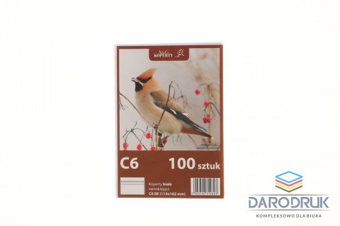 WZ Eurocopert Koperta C6 sk biała [mm:] 114x162 WZ Eurocopert 100 sztuk