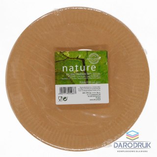 (nd) Talerz jednorazowy papier śr. 230mm 50 szt (nd)