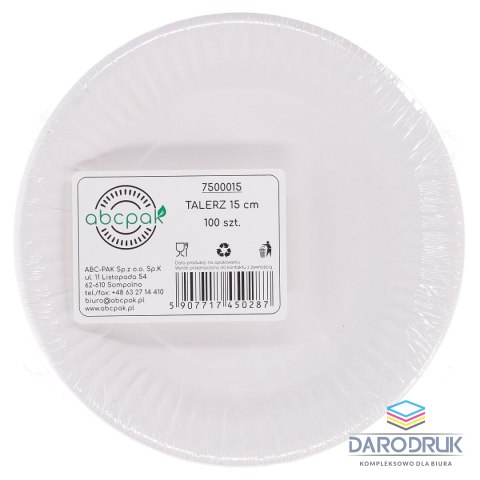 (nd) Talerz jednorazowy tektura śr. 1500mm 100 szt (nd)