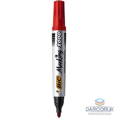 Bic Marker permanentny Marking 2000 wkład czerwony 1,5mm okrągła końcówka Bic (8209133)