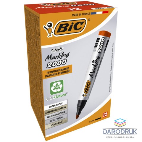 Bic Marker permanentny Marking 2000 wkład czerwony 1,5mm okrągła końcówka Bic (8209133)