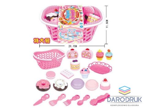 Bigtoys Artykuły kuchenne zestaw cukiernia w koszyku Bigtoys (BK2662)